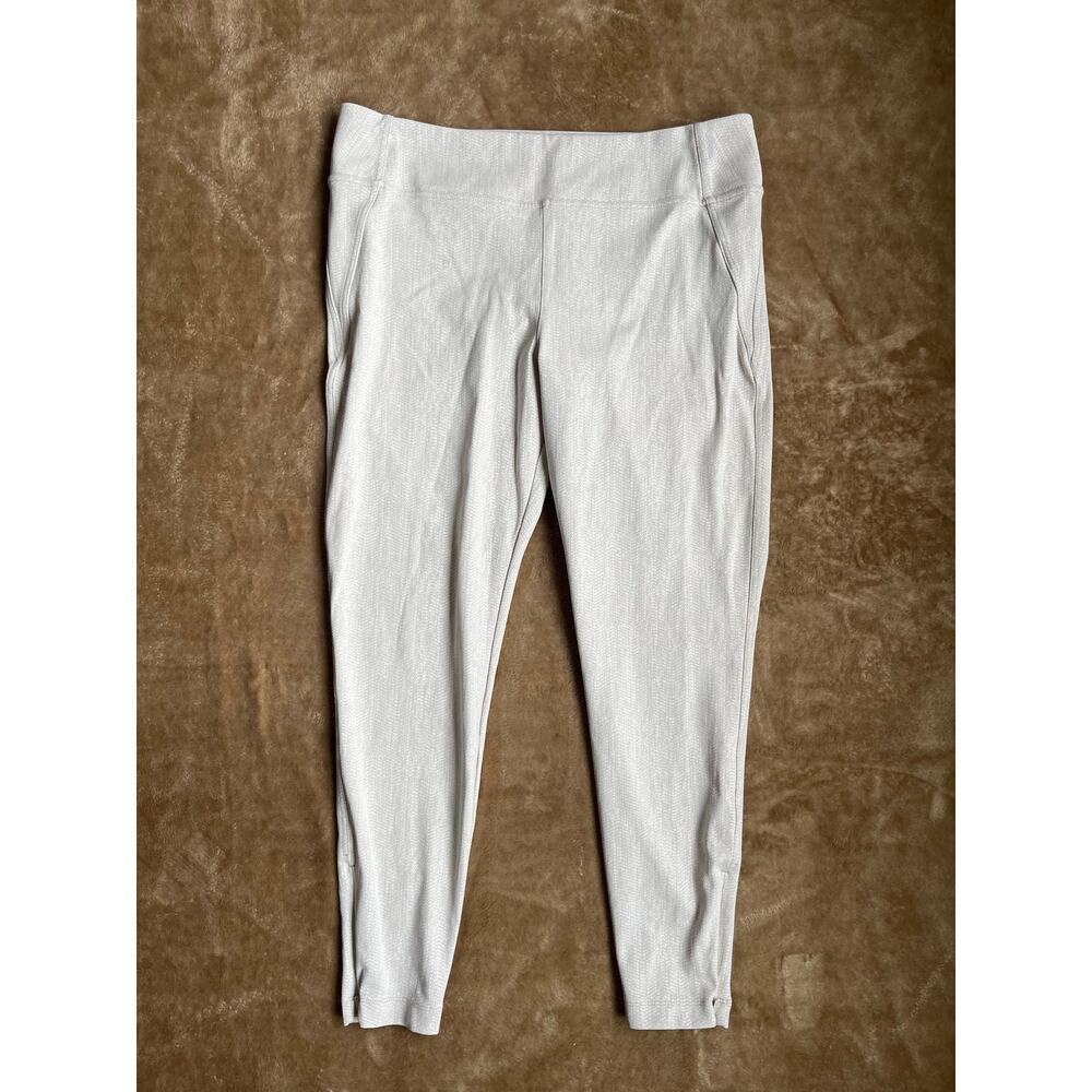 Athleta Delancey Skyline Textured Tight Zippered Pockets‎ Ankles Women's Size XL